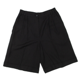 Womens Casual Shorts Black UK 12 W28