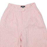 OLIVER GRANT Womens Casual Shorts Pink Gingham XXS W24