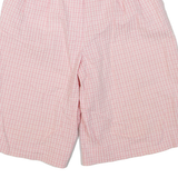 OLIVER GRANT Womens Casual Shorts Pink Gingham XXS W24