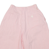 OLIVER GRANT Womens Casual Shorts Pink Gingham XXS W24