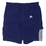 ADIDAS Mens Sports Shorts Blue M W34