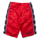 Mens Casual Shorts Red S W28