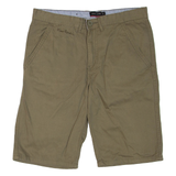 PIERRE CARDIN Mens Chino Shorts Green XS W30