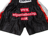 Thai Boxing Mens Sports Shorts Black Crazy Pattern XXS W22