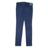 CALVIN KLEIN JEANS Low Rise Rhinestone Womens Jeans Blue Slim Skinny W28 L32