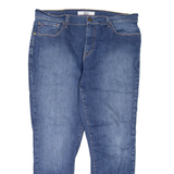 TOMMY HILFIGER Mens Jeans Blue Regular Tapered Stone Wash W35 L27