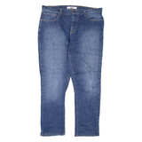 TOMMY HILFIGER Mens Jeans Blue Regular Tapered Stone Wash W35 L27