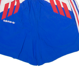 ADIDAS Mens Swimming Shorts Blue Striped XS W26