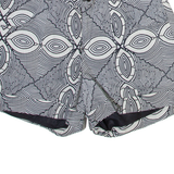 Womens Casual Shorts Grey Crazy Pattern M W32