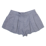 Womens Casual Shorts Blue Houndstooth S W28
