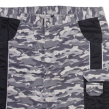 Mens Cargo Shorts Grey Camouflage XL W40