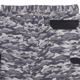 Mens Cargo Shorts Grey Camouflage XL W40