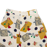 Womens Casual Shorts Cream Relaxed Spotted XXS W24