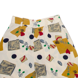 Womens Casual Shorts Cream Relaxed Spotted XXS W24