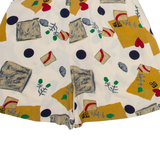 Womens Casual Shorts Cream Relaxed Spotted XXS W24