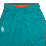ADIDAS Mens Casual Shorts Green Crazy Pattern L W30