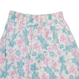VELLON Womens Casual Shorts White Relaxed Floral S W28