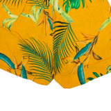 Womens Casual Shorts Yellow Floral XS W26