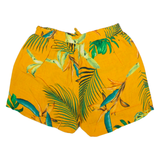 Womens Casual Shorts Yellow Floral XS W26