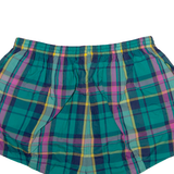 LAHCO Womens Casual Shorts Green Check M W30