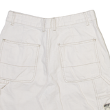 BERSHKA Carpenter Mens Casual Shorts Cream M W30
