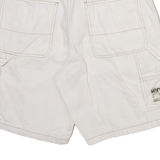 BERSHKA Carpenter Mens Casual Shorts Cream M W30
