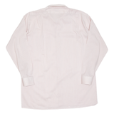 Mens Shirt Pink Striped Long Sleeve L