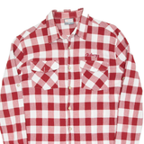 SHERPA Mens Shirt Red Check Long Sleeve M