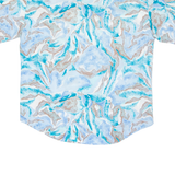 Mens Shirt Blue Crazy Pattern L