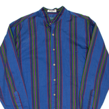 Mens Shirt Blue Striped Long Sleeve M
