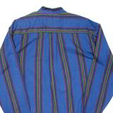 Mens Shirt Blue Striped Long Sleeve M