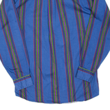 Mens Shirt Blue Striped Long Sleeve M