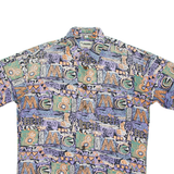 Mens Shirt Purple Crazy Pattern M