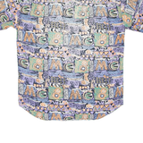 Mens Shirt Purple Crazy Pattern M
