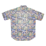 Mens Shirt Purple Crazy Pattern M