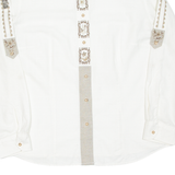 Womens Plain Shirt Beige Long Sleeve UK 18