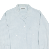 Womens Shirt Blue Striped Long Sleeve M