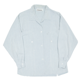 Womens Shirt Blue Striped Long Sleeve M