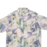 Mens Shirt Purple Crazy Pattern L