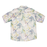 Mens Shirt Purple Crazy Pattern L