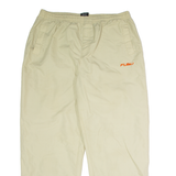 FUBU Mens Track Pants Beige Wide-Leg 2XL W40 L32