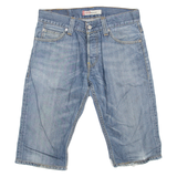 LEVI'S 512 Bootcut Womens Jorts Shorts Blue M W31