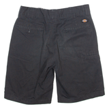 DICKIES Mens Workwear Shorts Black Relaxed M W30