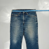 517 Levis Jeans - 32W UK 12 Blue Cotton