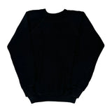 Made In USA 90S Blank Hanes Sweatshirt - Medium Black Cotton Blend