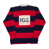 Fg-16 Field Gear Striped Rugby Shirt - Large Red Cotton
