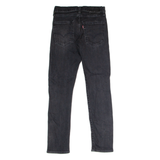 LEVI'S 502 Big E Jeans Mens Black Regular Tapered Charcoal Wash W26 L29
