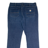 CARHARTT Workwear Womens Jeans Blue Loose Straight W38 L32
