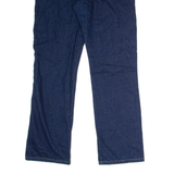 DICKIES Blanket Lined Workwear Womens Jeans Blue Regular Bootcut Raw W34 L32