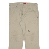 DICKIES Carpenter Mens Trousers Beige Regular Straight W36 L30